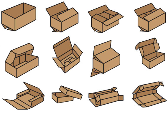 Cardboard Boxes - Various Types